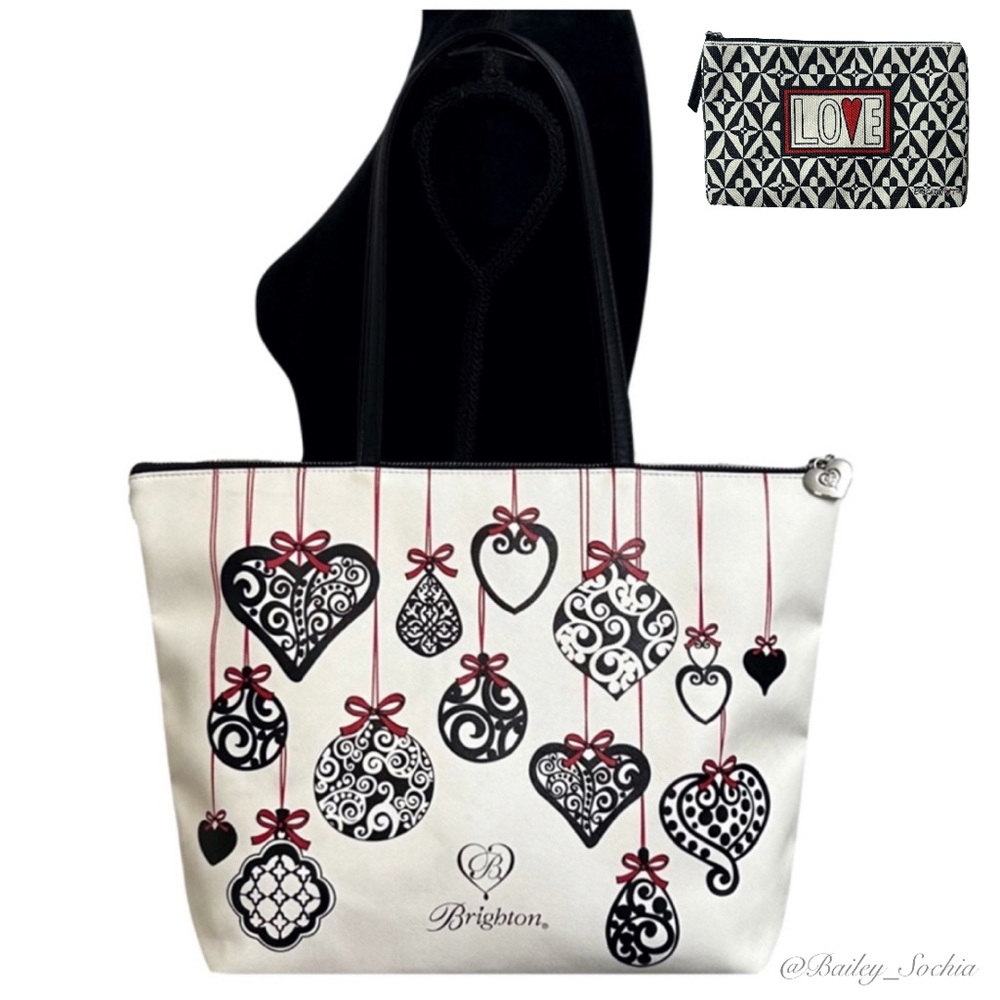 Retired Brighton Christmas Love Note Tote & Pouch